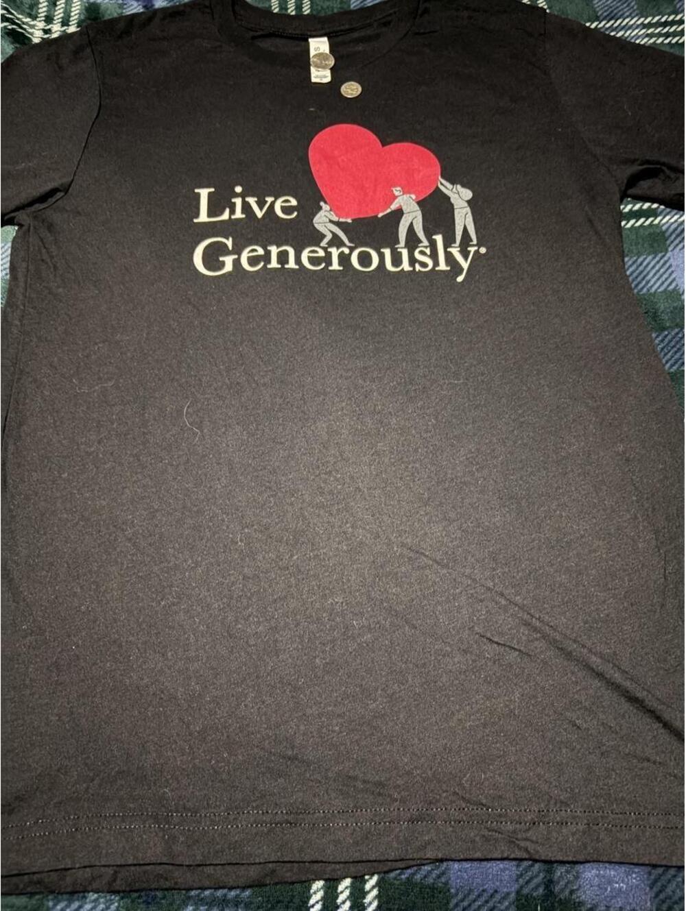 Thrivent Black Live Generously Graphic T-Shirt- S - 0318